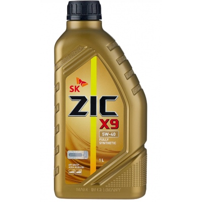 Масло моторное синтетическое R ZIC X9 5W-40 SL/CF Fully Synthetic,   1 литр